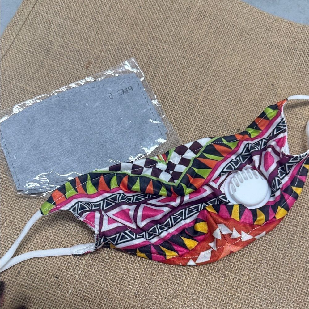 Print Face Mask BRAND NEW - Filter Adjustable Ear Straps Colorful Design